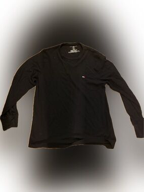 Tommy Hilfiger Men’s Black Long Sleeve Crew Sweatshirt